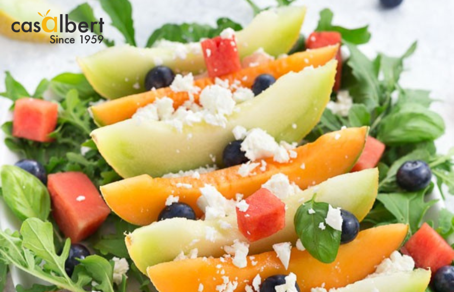 Ensalada de Melón con Aceite de Oliva Virgen Extra Casalbert