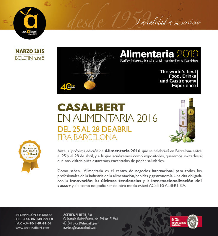 CASALBERT EN ALIMENTARIA 2016
