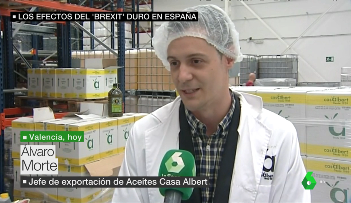 Aceites Albert opina en LA SEXTA TV sobre el efecto del Brexit en las exportaciones