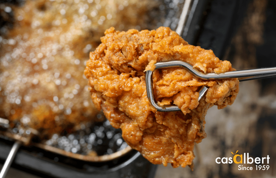 La mejor temperatura del aceite para hacer pollo frito