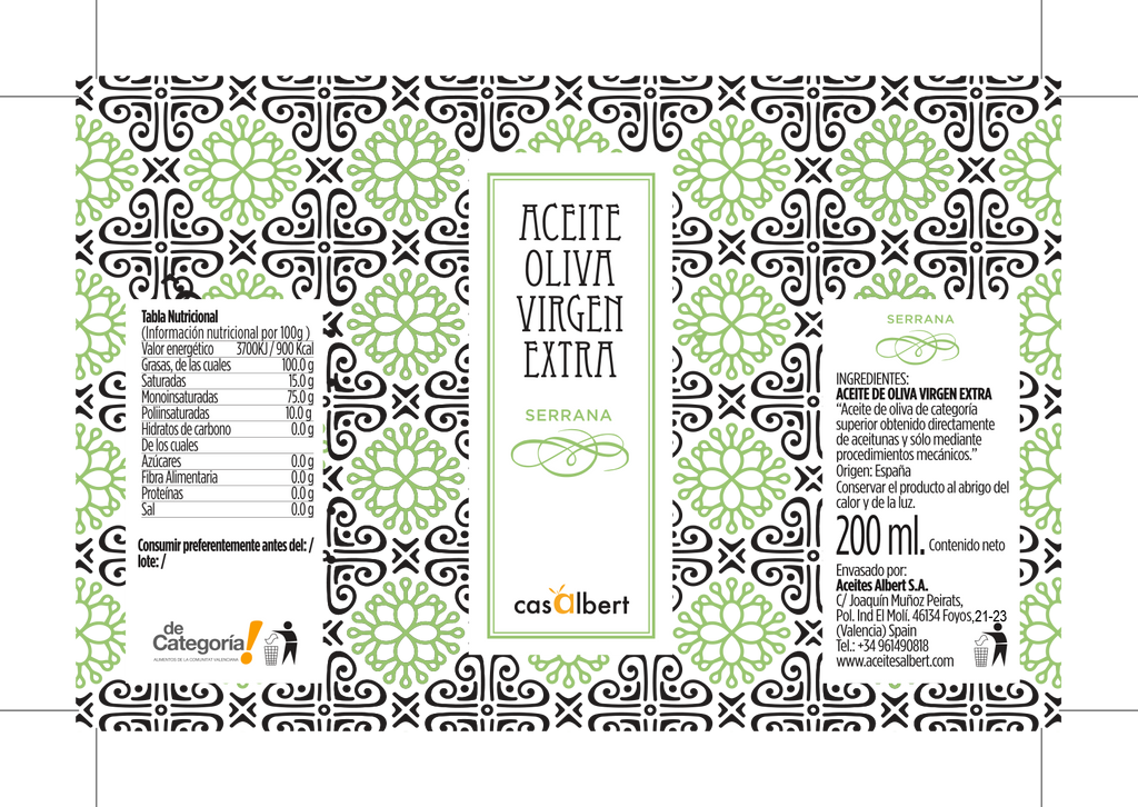 PACK AOVE TRES MONOVARIETALES COMUNIDAD VALENCIANA