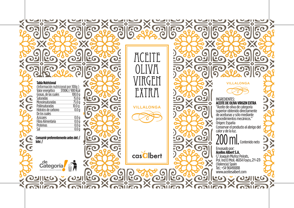 PACK AOVE TRES MONOVARIETALES COMUNIDAD VALENCIANA