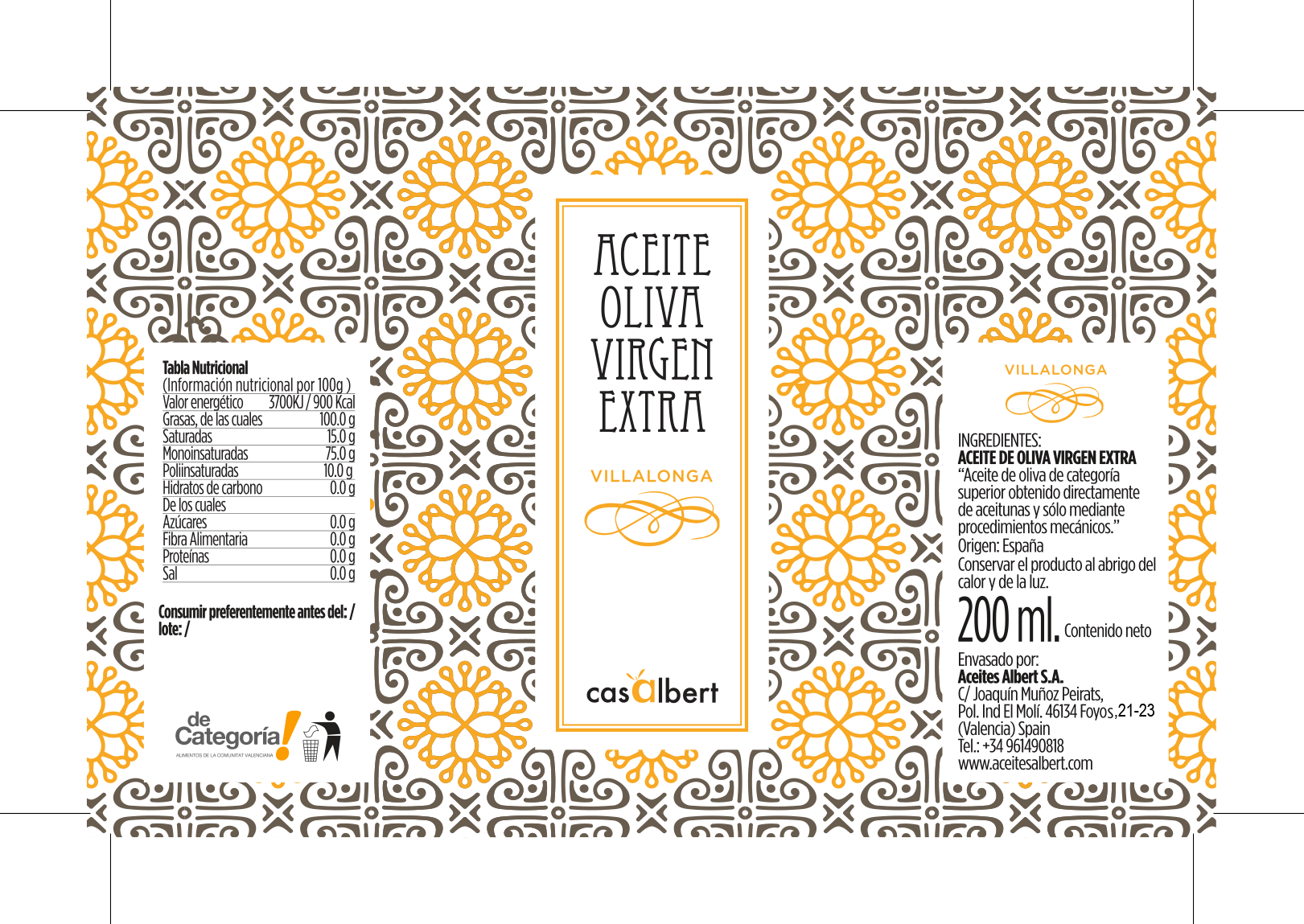 PACK AOVE TRES MONOVARIETALES COMUNIDAD VALENCIANA