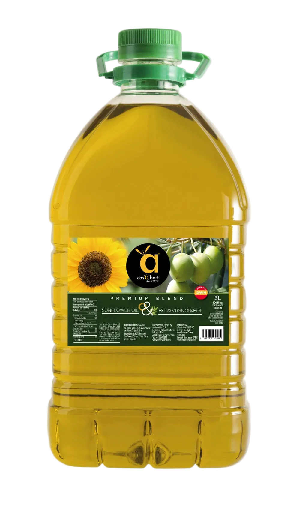 Premium Blend Sunflower Oil & EVOO 101 fl oz
