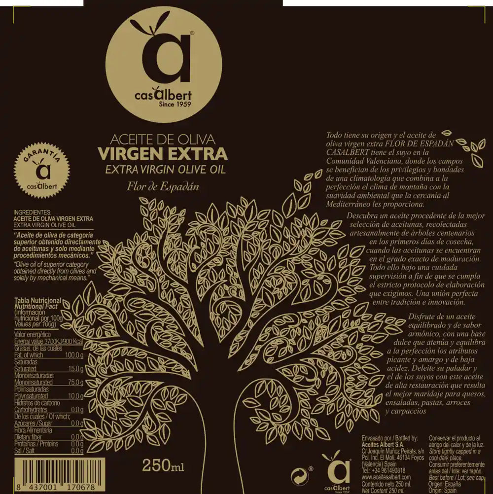 AOVE Flor de Espadán  (250ml, 500ml, 5L)