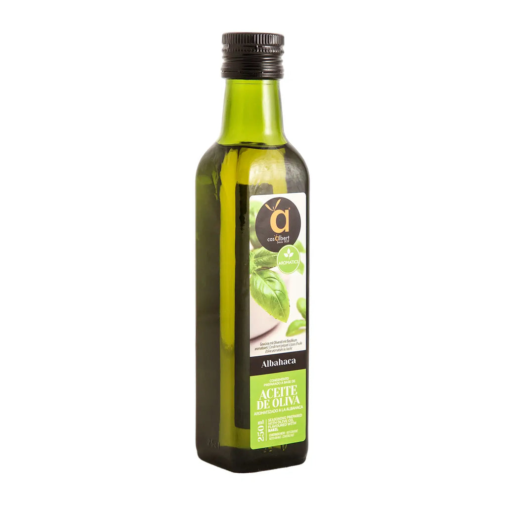 Aceite de Oliva aromatizado a la Albahaca 250ml