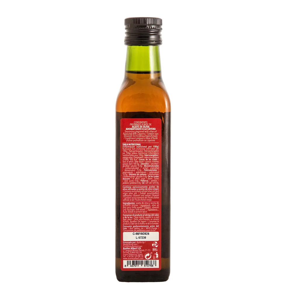 Aceite de Oliva aromatizado a la Cayena 250ml