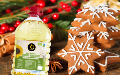 Galletas de jengibre navideñas con Aceite de Girasol Ecológico Casalbert